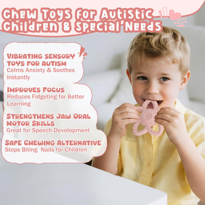 Sensory Vibrating Teething Toy - For Autism - Neurodivergent & Baby Teethers